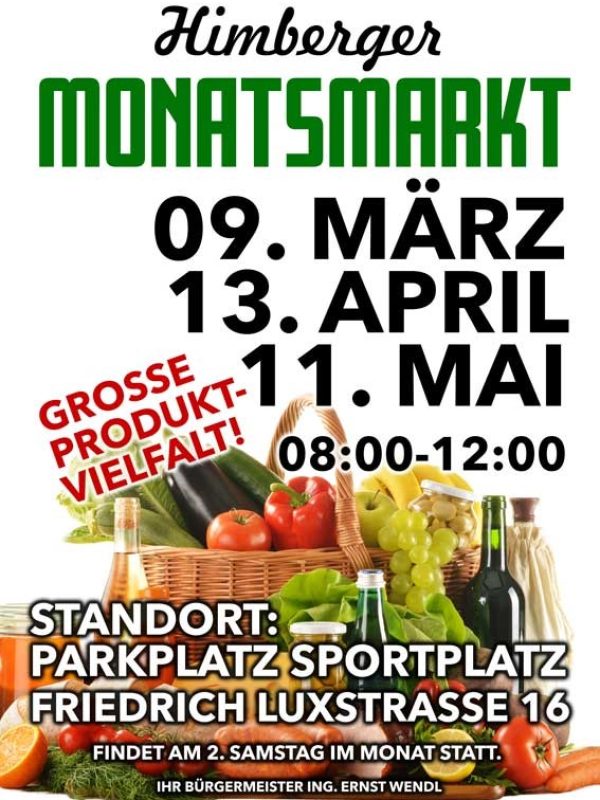 Himberger Monatsmarkt MärzAprilMai